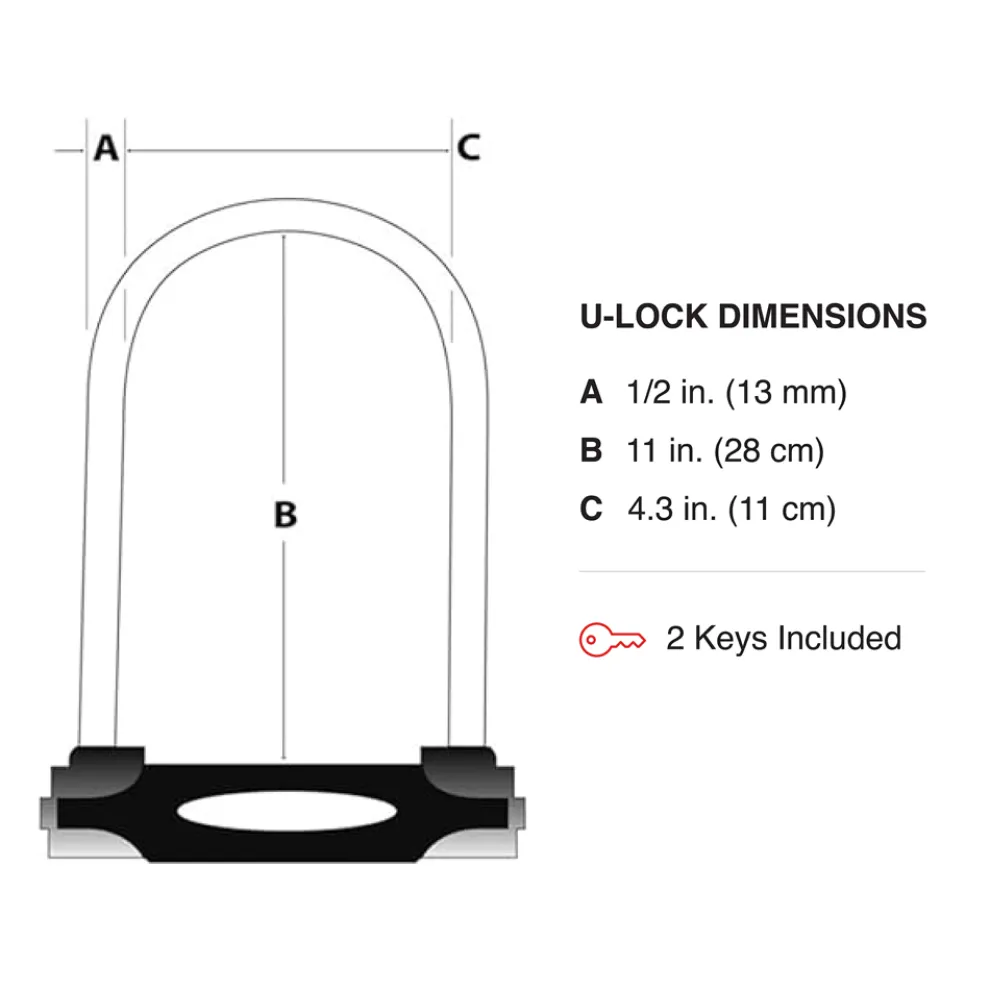 U-Lock with Looped End Cable